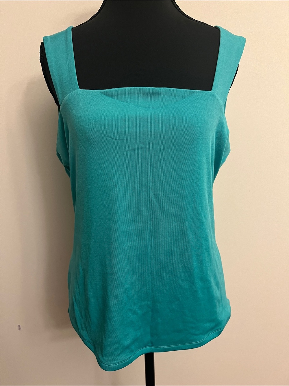 Cache Turquoise Square-Neck Tank Top